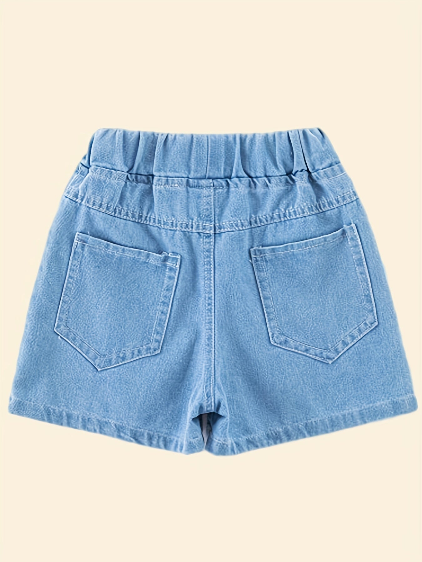 Girls' Princess Graphic Denim Shorts For Casual Summer