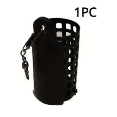 Metal Fishing Feeder With Swivel Snap Ring Bait Cage