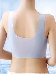 Floral Print Lace Wireless Bra Comfy & Breathable