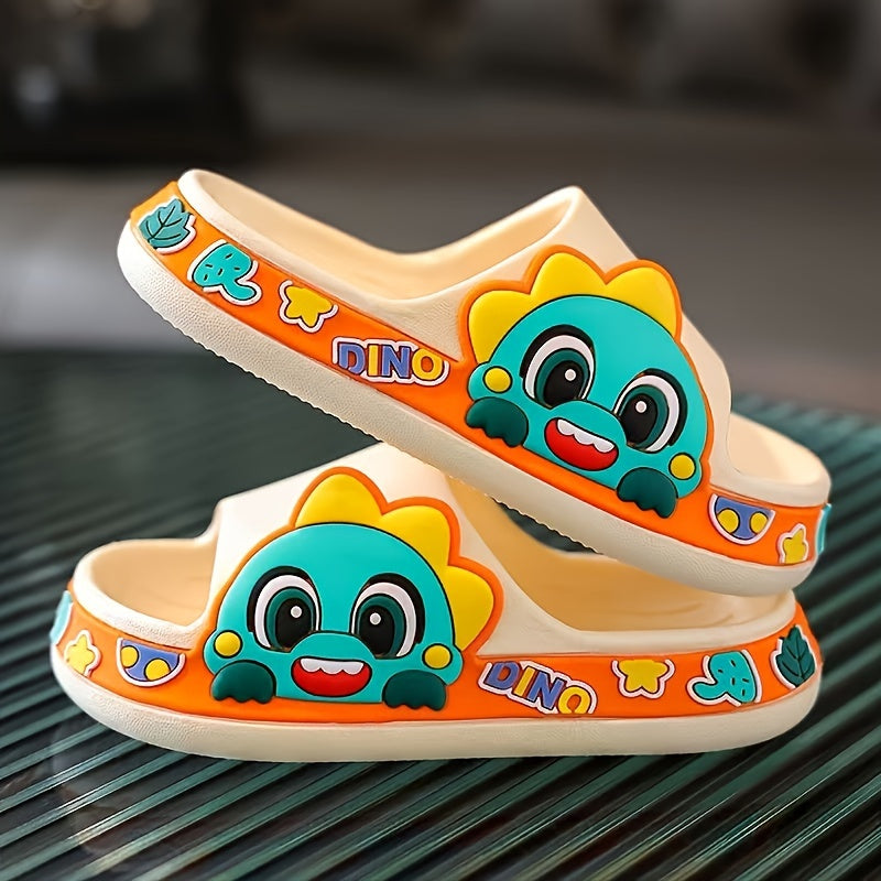 JIAGEYA Boys Cartoon Slippers Non Slip Lightweight Open Toe Slippers