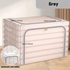 Transparent Clothes Storage Box Foldable Clothes Blanket Organizer Waterproof