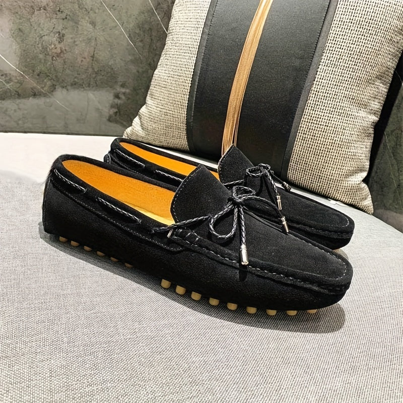 Men's Cowhide Leather Loafer Shoes Casual Driving Comfortable