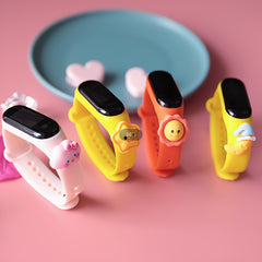 Star Sun Cloud Shape Digital Watch LED Waterproof Outdoor Wristband
