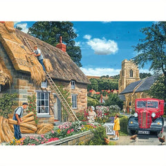 DIY Mountain Cabin Landscape Round Diamond Painting Kit