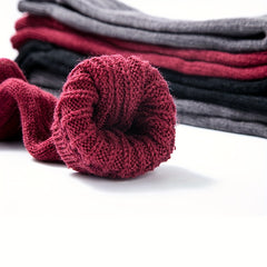 2 Pairs Knitted Thigh High Warm Socks Women's Stockings & Hosiery