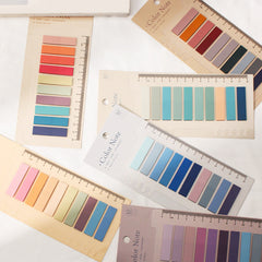 PET Transparent Vintage Morandi Index Stickers Loose Leaf Sticky Notes