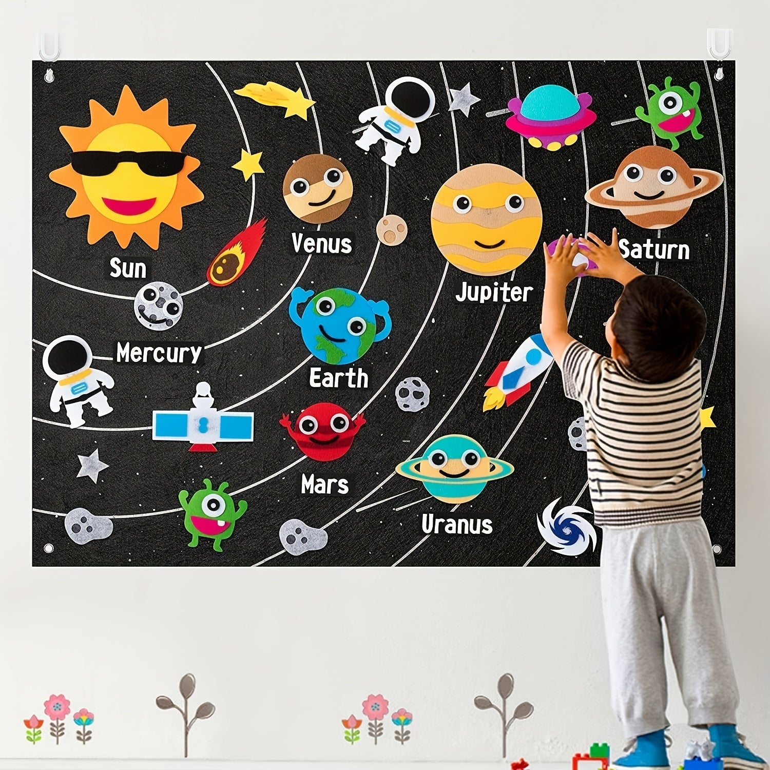 Felt Board Story Set for Toddlers - Ocean & Outer Space Theme