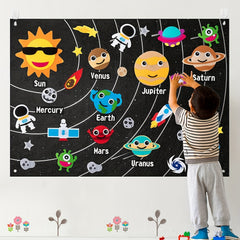Felt Board Story Set for Toddlers - Ocean & Outer Space Theme