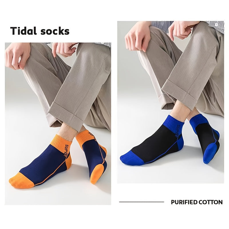 Men's Crew Socks Breathable Comfy Casual Unisex Outdoor All Seasons Wearing