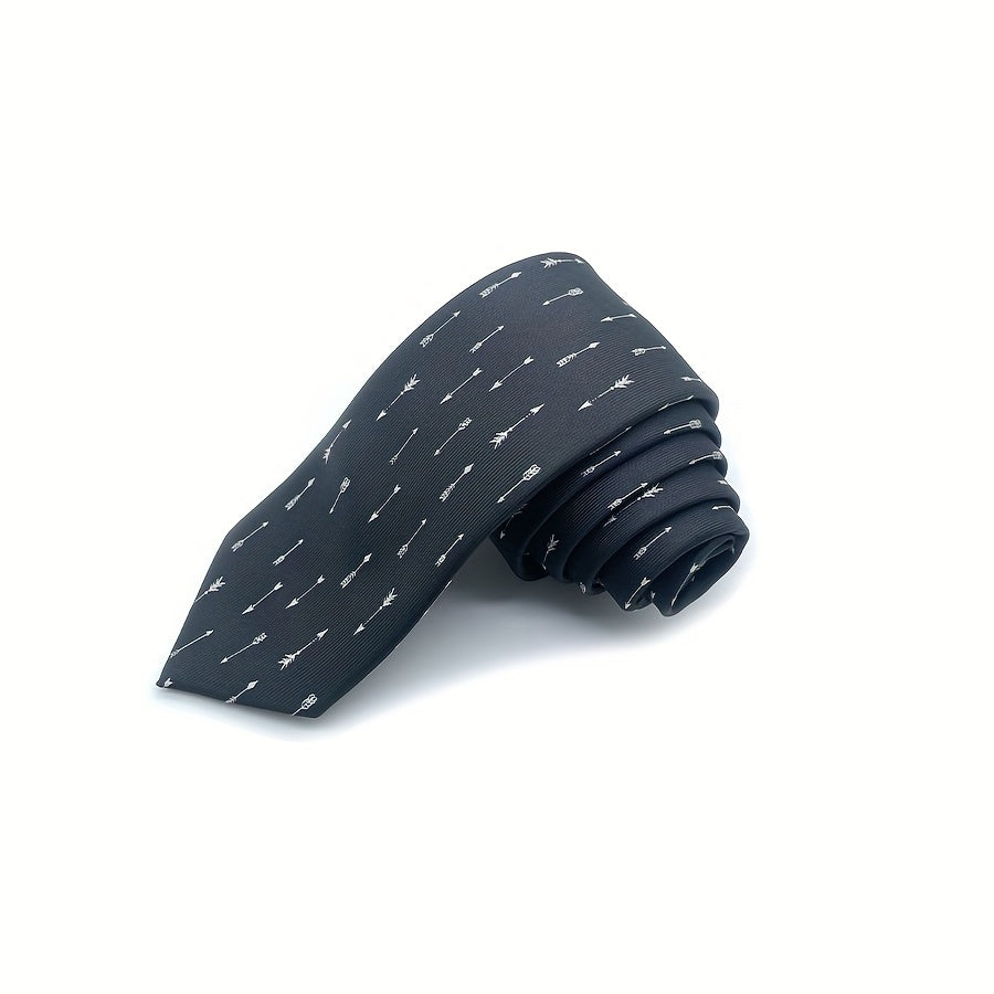 1pc Men's Arrow Print Necktie Business Necktie