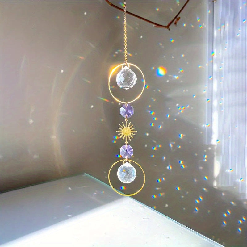 Crystal Sun Catcher Wind Chimes for Elegant Home Decor