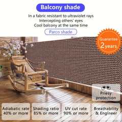Balcony Fence Curtain Ventilation UV Protection
