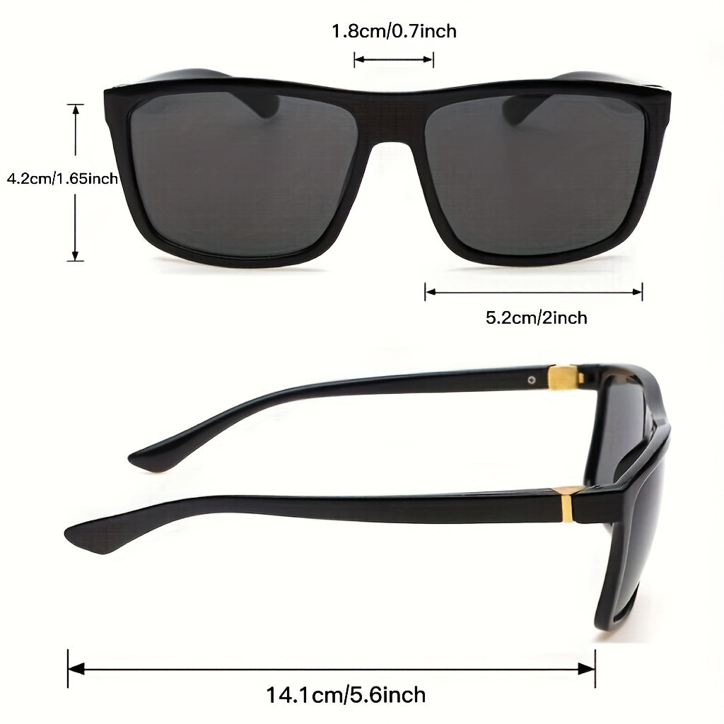 Square Frame Sunglasses Mod Metal Decor Glasses UV400