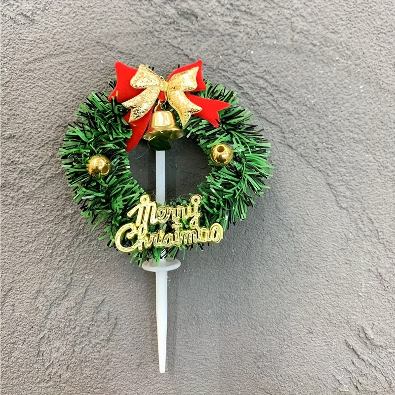 Christmas Cake Insert Party Decoration Cupcake Decoration