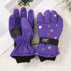 Kids Skiing Gloves Waterproof Winter Warm Gloves for 2-6 Years Old