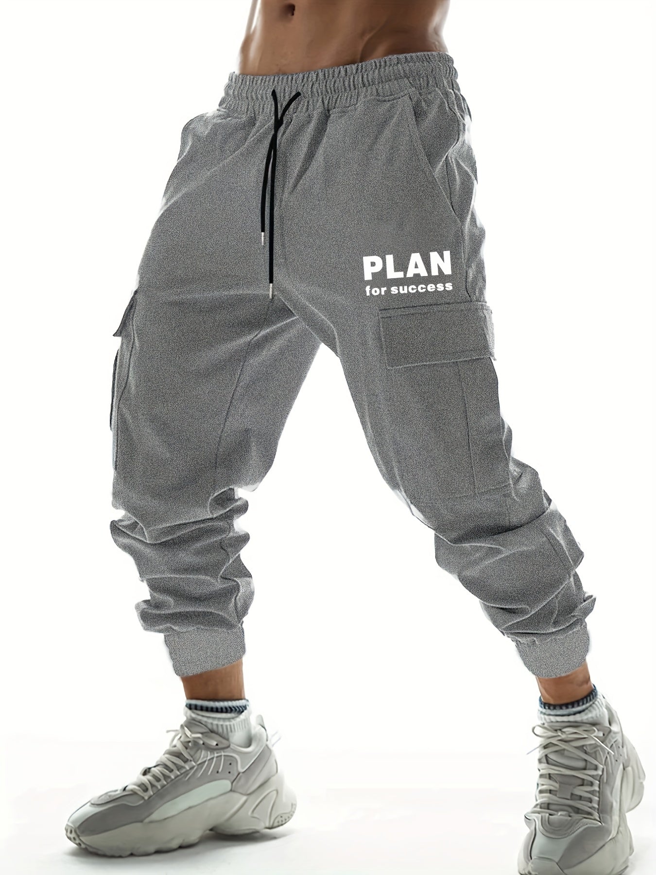 Men s Cargo Pants Drawstring Joggers