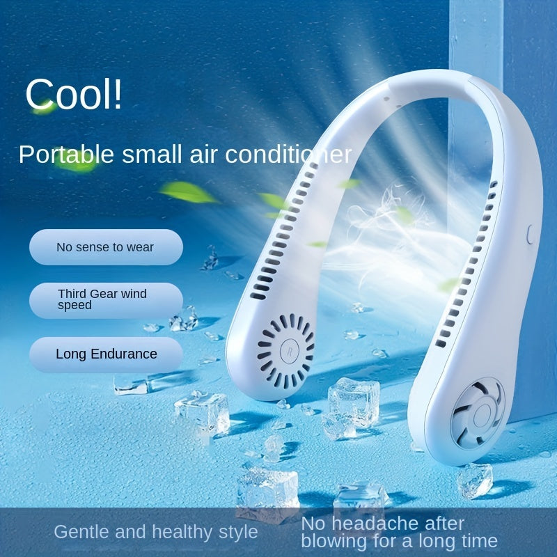 Bladeless USB Portable Neck Fan for Cooling
