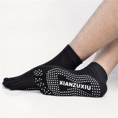 Anti slip Yoga Socks With Gripper Five Toe Socks for Men