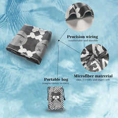 Turbo Microfiber Beach Towel Quick Drying Sand Proof Swim Towel