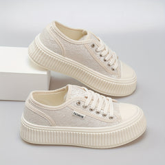 Women's Lace Up Canvas Shoes Casual Comfy Sneakers