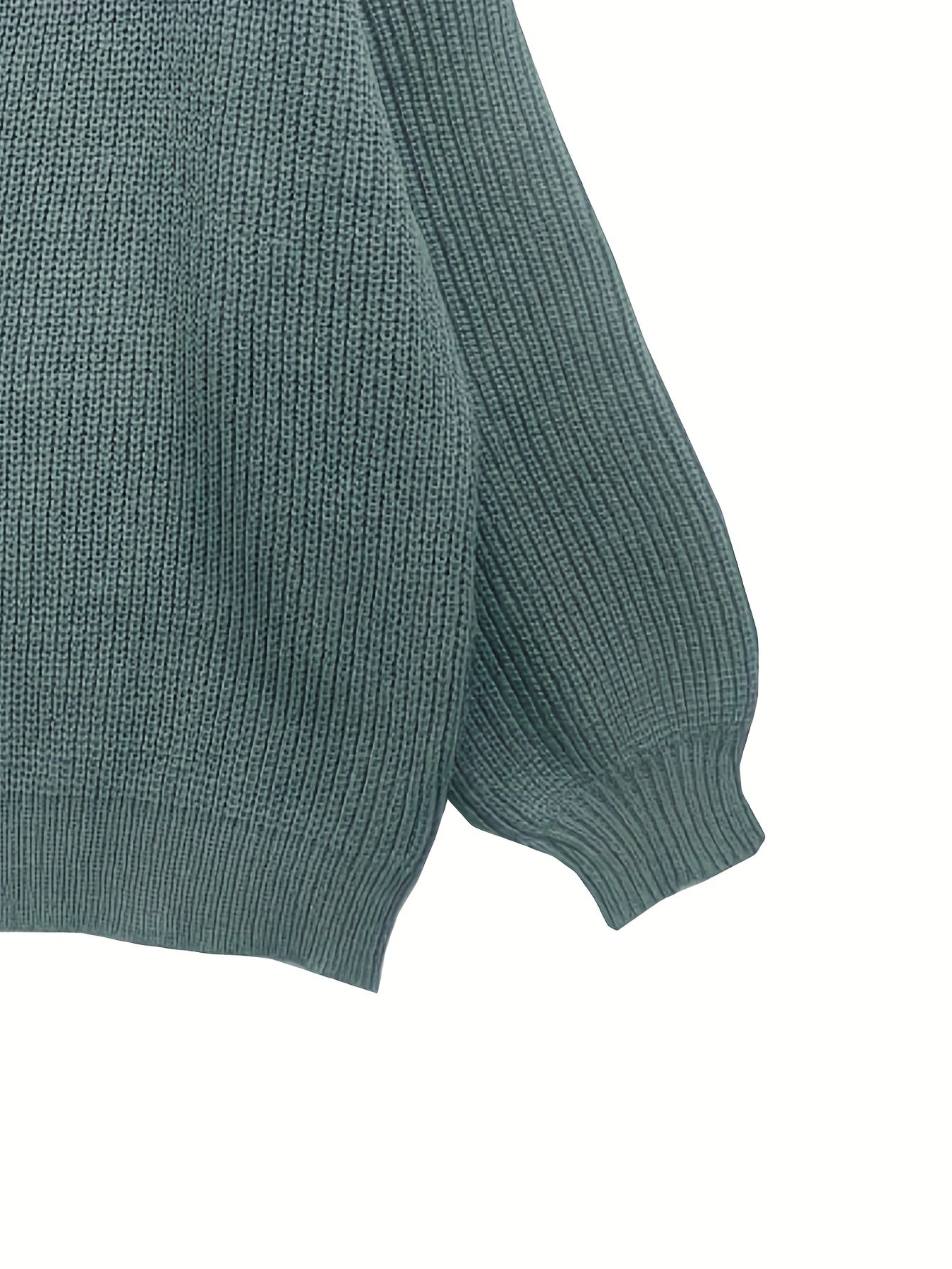 Open Front Loose Long Sleeve Cardigan for Women