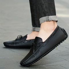 Men's Bowknot Moccasin Loafers Non-slip Driving Shoes