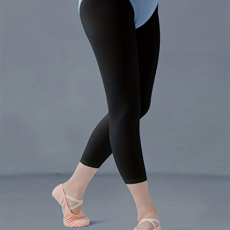 Girls Kids Dance Pants Leggings High Elasticity Footless Tight Pantyhose