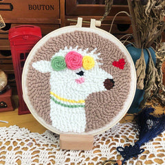 DIY Knitting Embroidery Kit Animal Pattern Starter Set