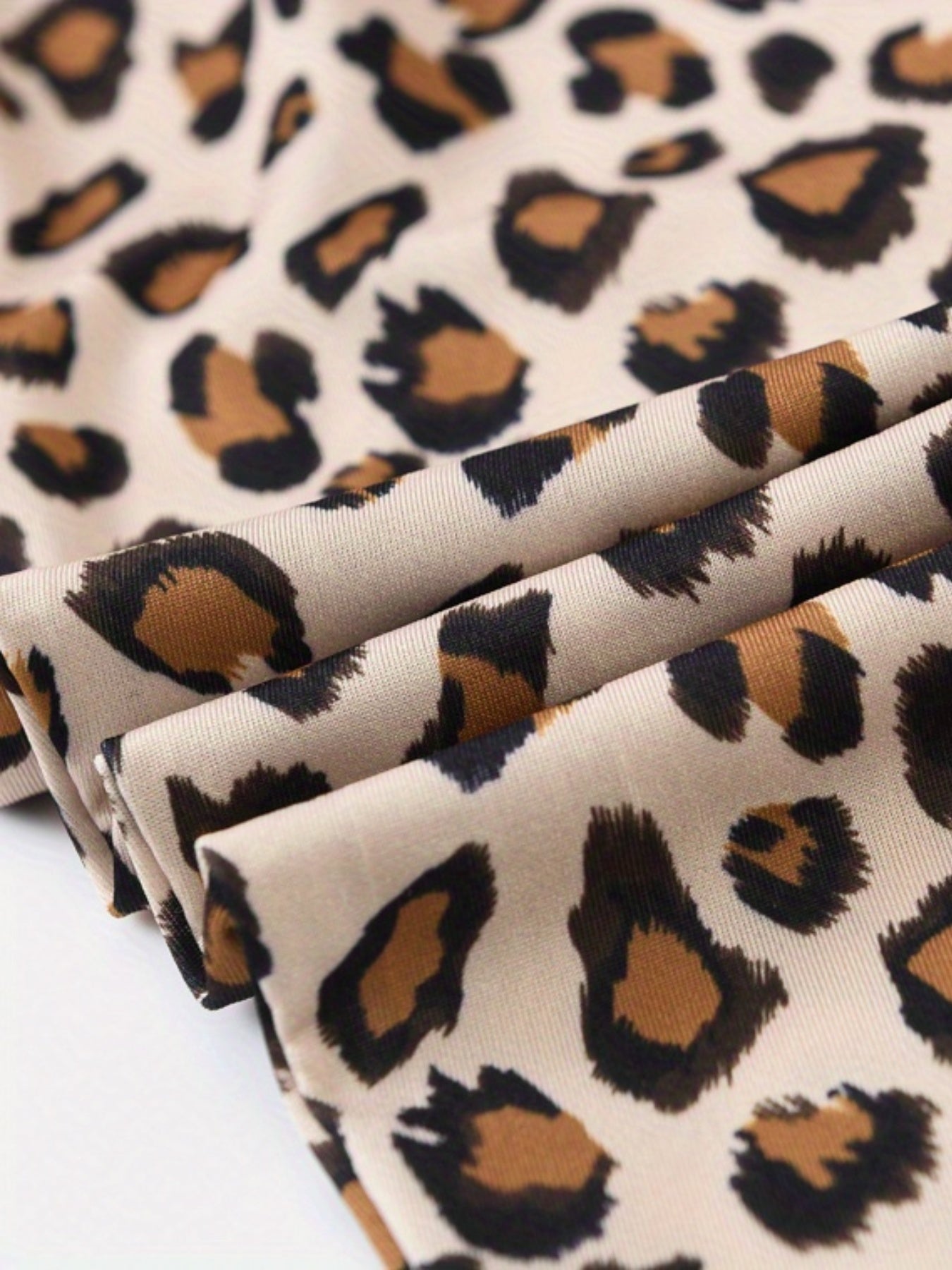 Leopard Graphic Stretch Casual Leggings Pants Kids Summer