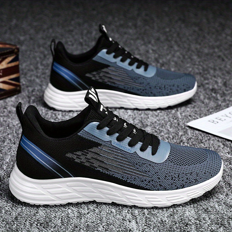 Men's Lace Up Mesh Sneakers Lightweight Running Shoes