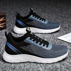 Men's Lace Up Mesh Sneakers Lightweight Running Shoes