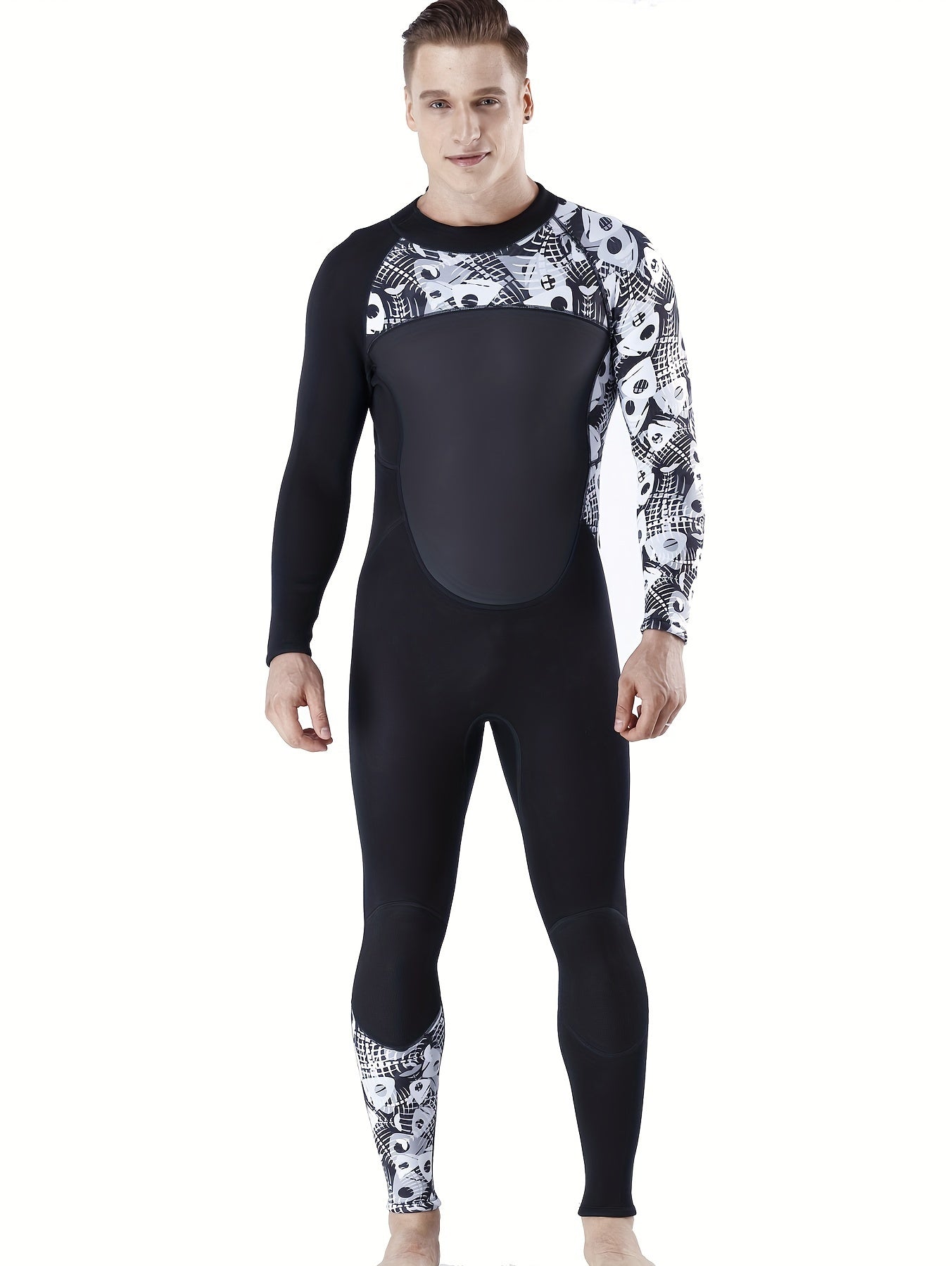 Men's Camo 3mm Neoprene Diving Suit Warm Anti Jellyfish Cold Proof Wetsuit