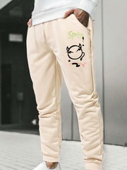 Men's Anime Print Jogger Pants Elastic Waist Sport Sweatpants