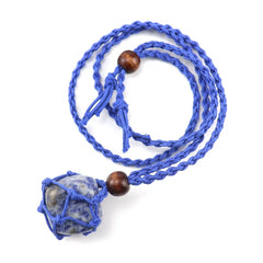 12pcs Adjustable Necklace Cord Natural Quartz Crystal Chakra Healing Net Bag Pen