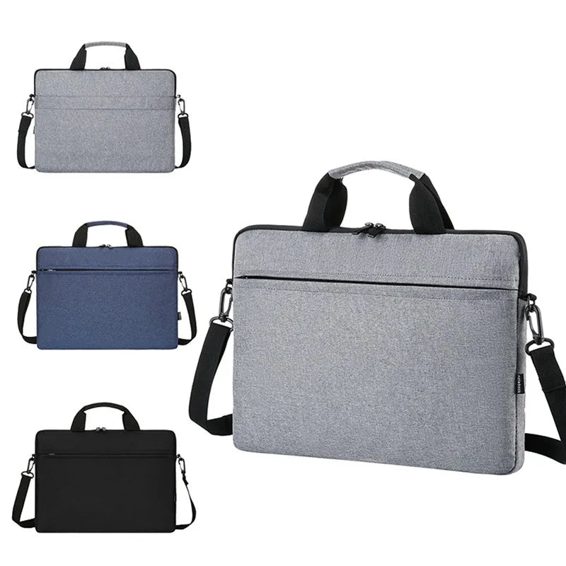 13 14 15 Inch Laptop Bag Sleeve Handbag - Solid Laptop Shoulder Bag