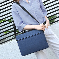 13 14 15 Inch Laptop Bag Portable Cover Sleeve Solid Laptop Shoulder Bag
