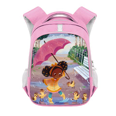13 Inch Children Backpack Pink School Bag For Teenagers Girls