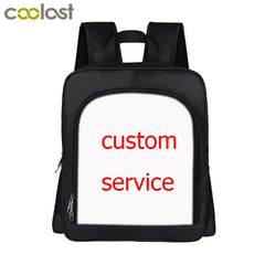 13 Inch Customize Image Backpack Funny Bad Dog Kids Kindergarten Bag