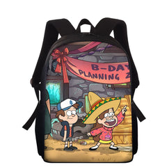 13" Gravity Falls Backpack Cartoon Schoolbag Boys Girls Children School Bag