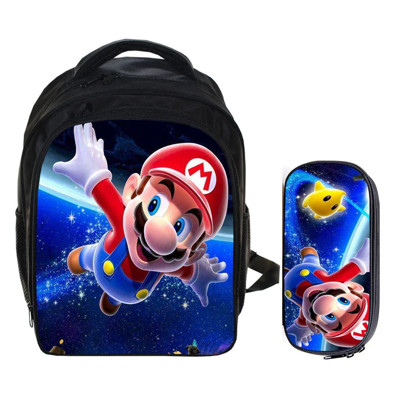13 Inch Cartoon Kids Backpack School Bags for Boys Girls Mochila Infantil Pencil
