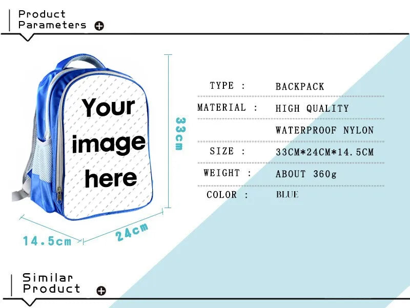 13 Inch Superhero Kids School Backpack Boys Book Bag Kindergarten Backpack