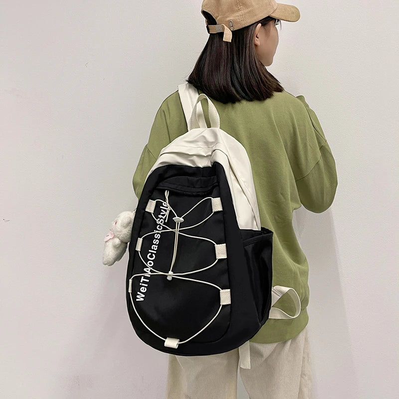 13 Yrs Girl Backpack Women Drawstring Schoolbag Travel School Laptop Backpacks