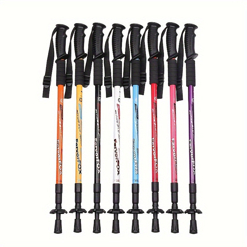 Outdoor Telescopic Climbing Crutches Aluminum Hiking Stick