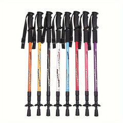 Outdoor Telescopic Climbing Crutches Aluminum Hiking Stick