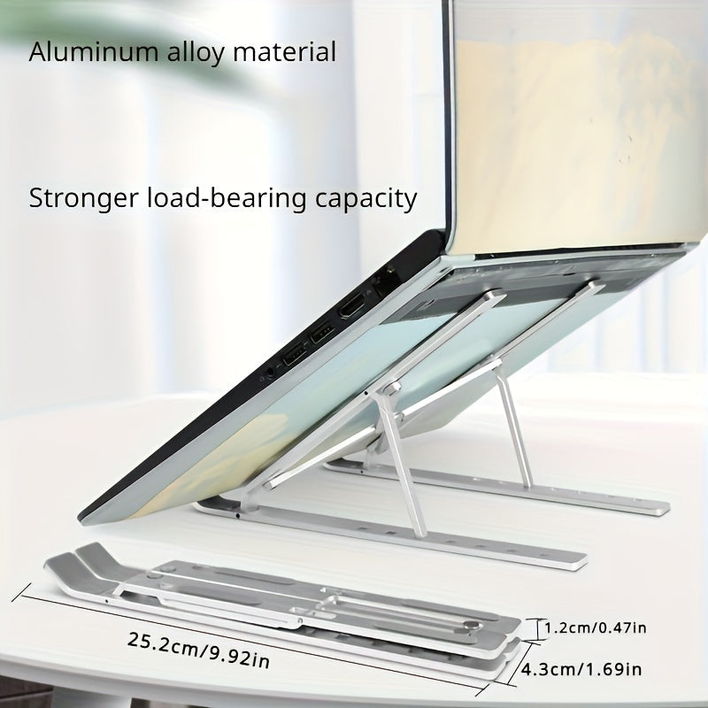 Laptop Stand Heat Dissipation Folding Bracket Elevates Desktop