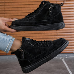 Women's Non Slip Warm Hiking Shoes Zipper Camping Shoes