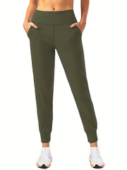High Waist Women's Workout Joggers With Pocket