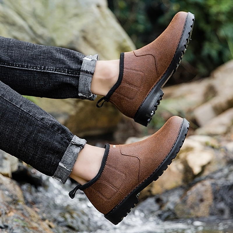 Men's Waterproof Non-slip Rain Boots for Outdoor Work