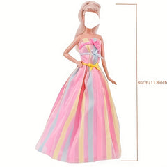Long Evening Dress Skirt For Barbie&BJD Doll Sexy 29 Doll Accessories