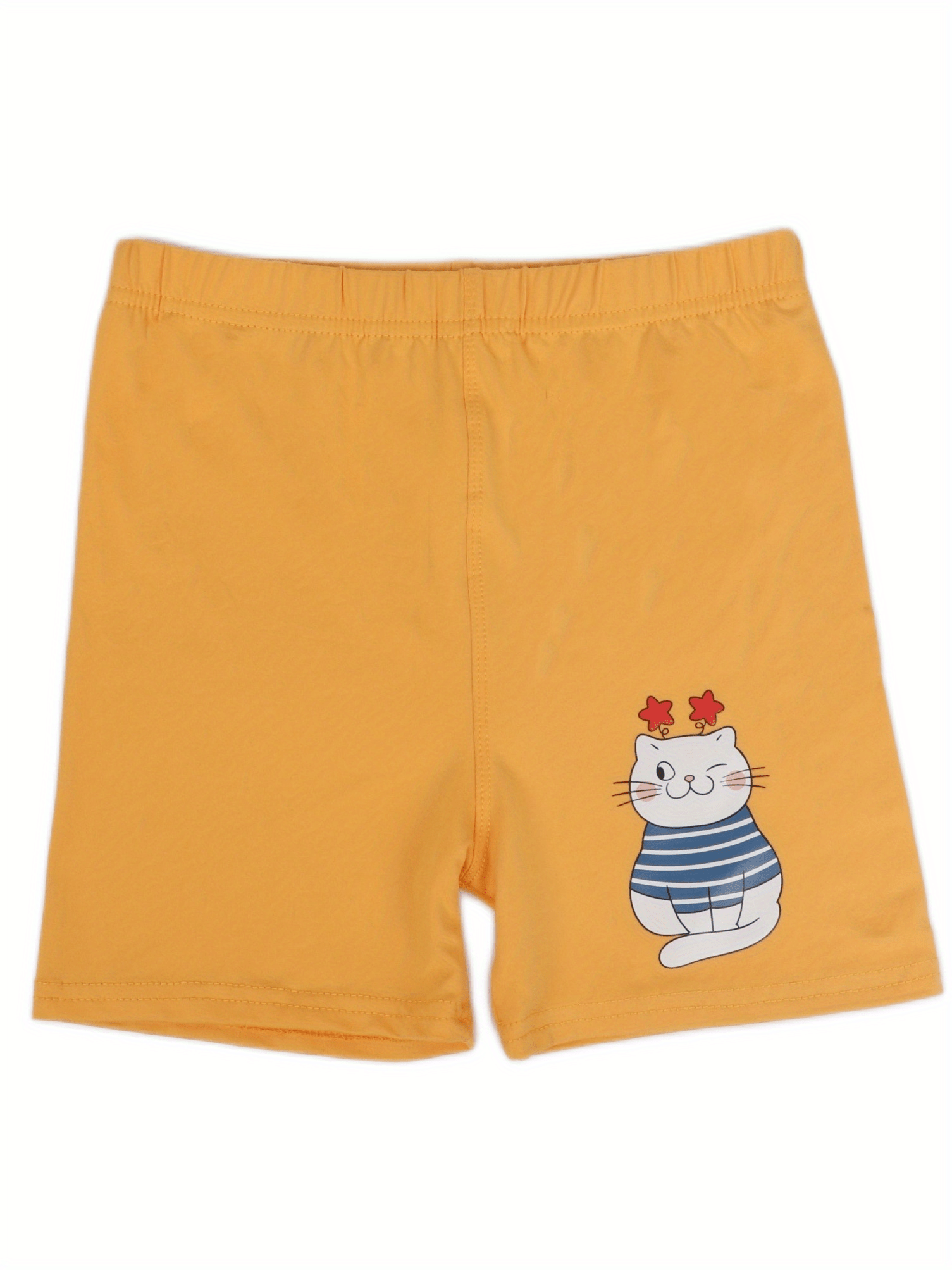 Girls Unicorn Cat Cow Graphic Leggings Dance Shorts Breathable Safety Short